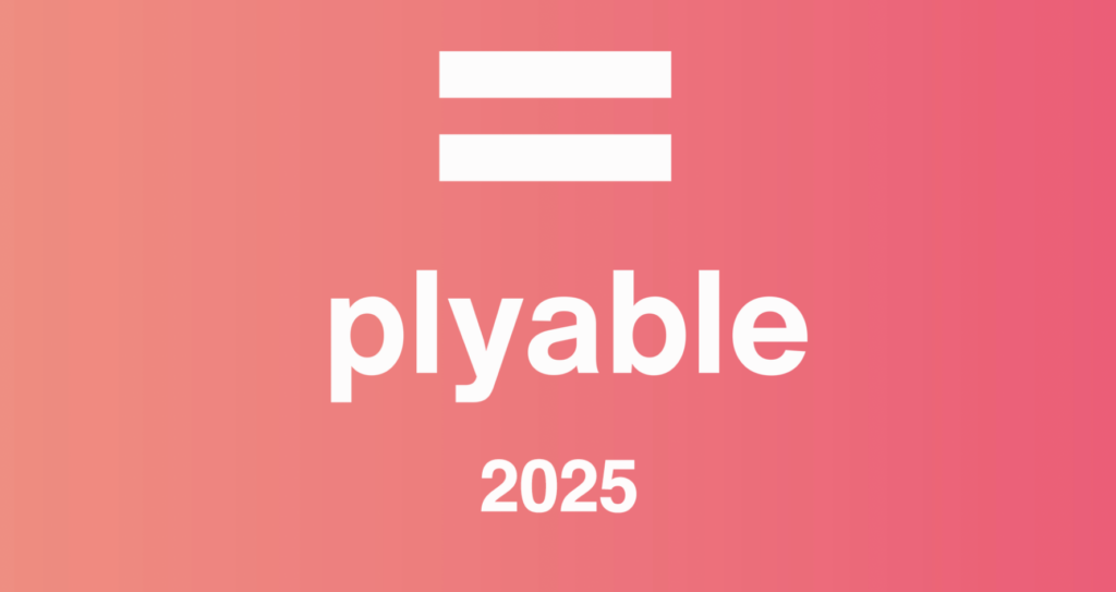 Header logo for Plyable in 2025